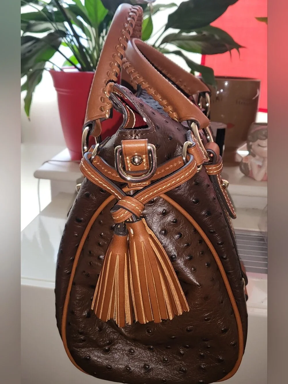 Dooney & Bourke Ostrich Satchel - NWT